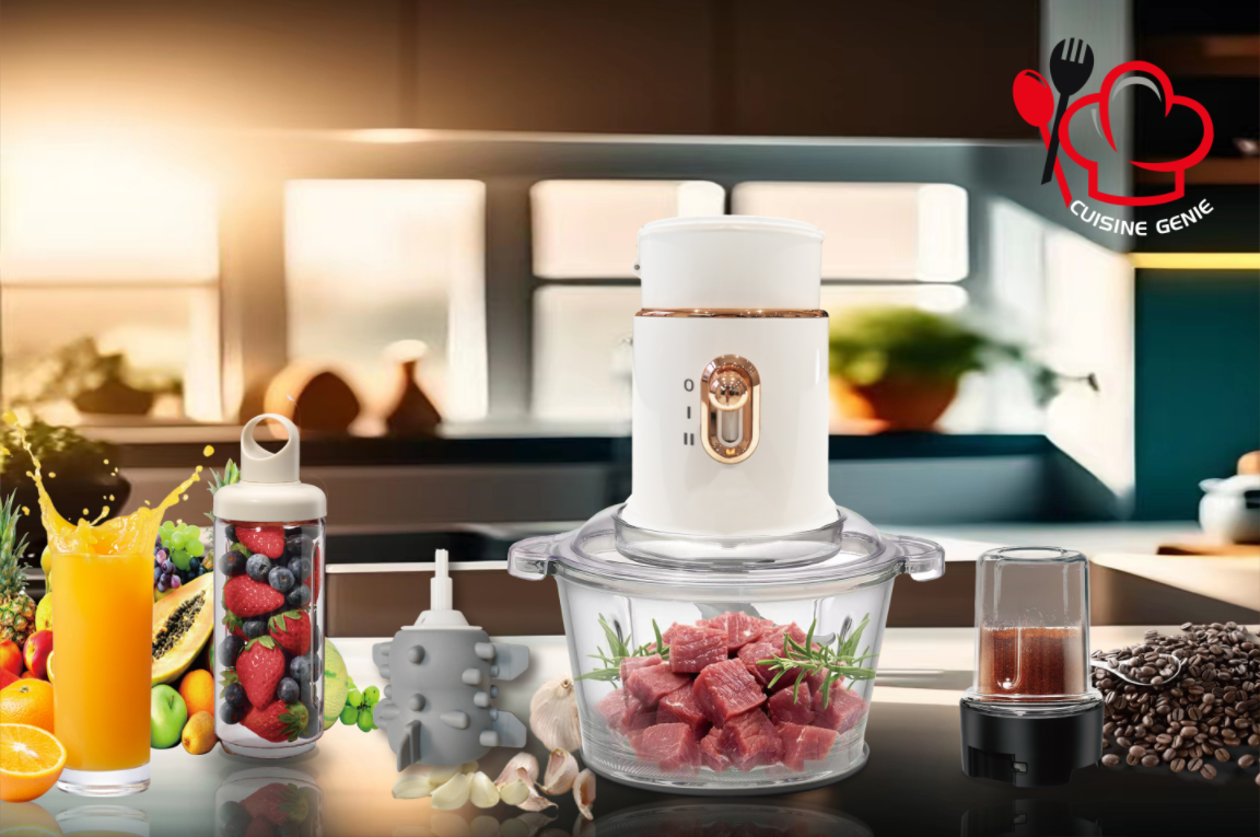 新款多功能冰沙奶昔研磨机搅拌机食品加工机组合 4 合 1 电动搅拌机