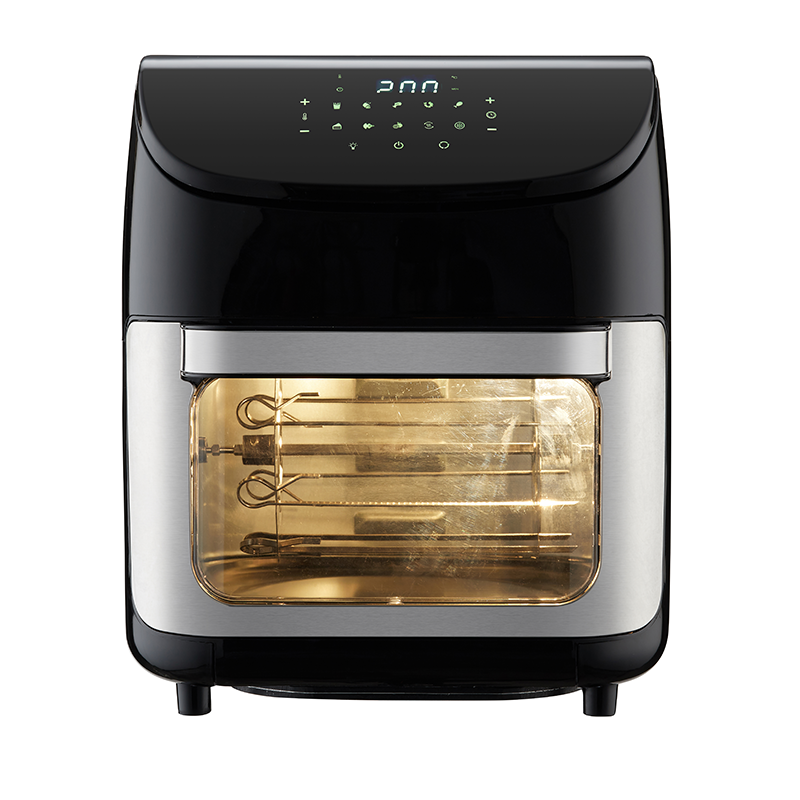 倾斜液晶触摸可视大容量方形12L多功能大手柄空气烤箱