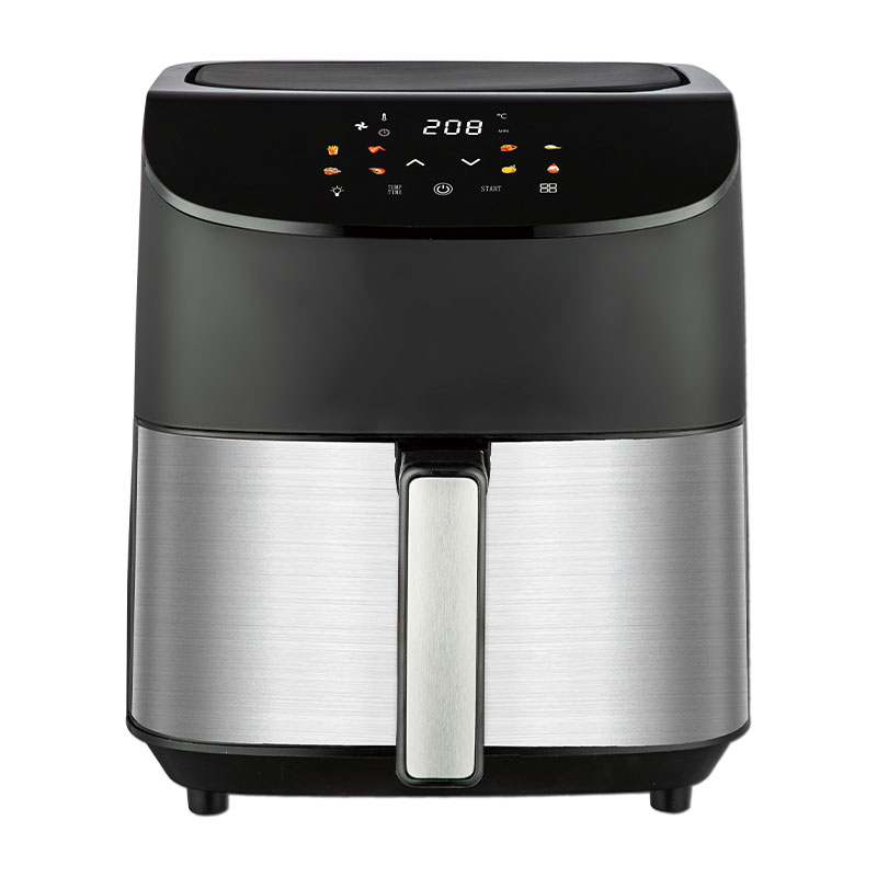 顶部双旋钮机械控制隐形大容量多功能舒适手柄空气炸锅