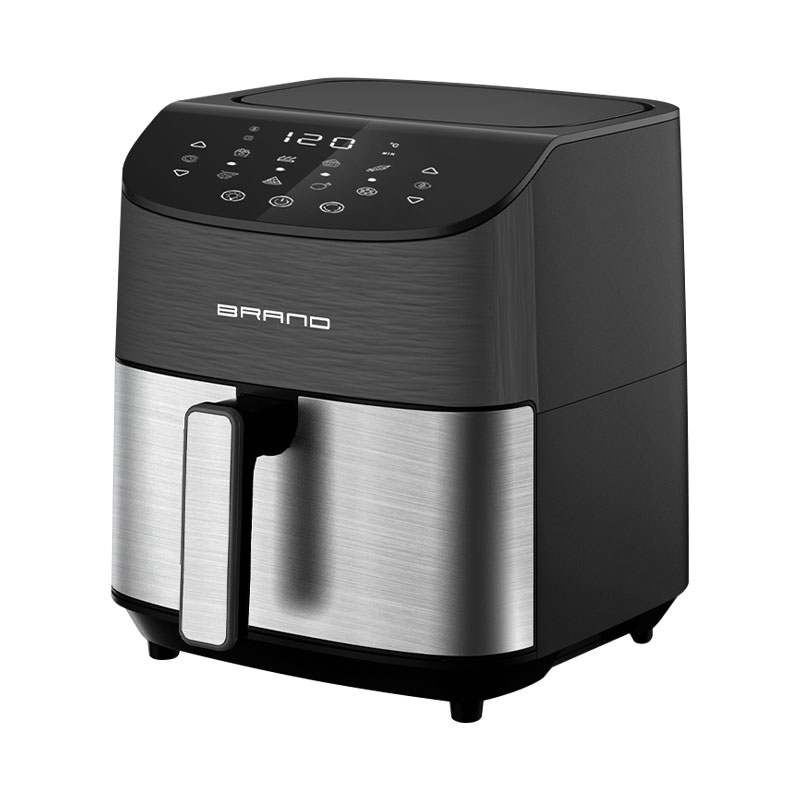 顶部双旋钮机械控制隐形大容量多功能舒适手柄空气炸锅