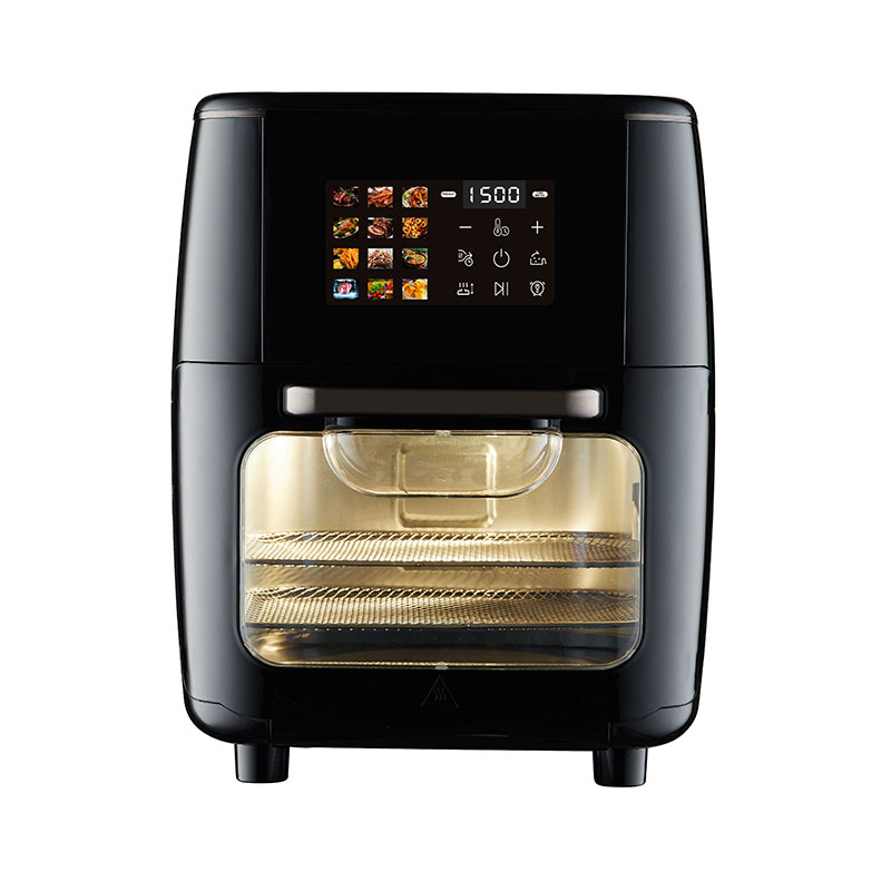 前置液晶触摸可视大容量方形13L多功能舒适手柄空气烤箱 前置液晶触摸可视大容量方形13L多功能舒适手柄空气烤箱