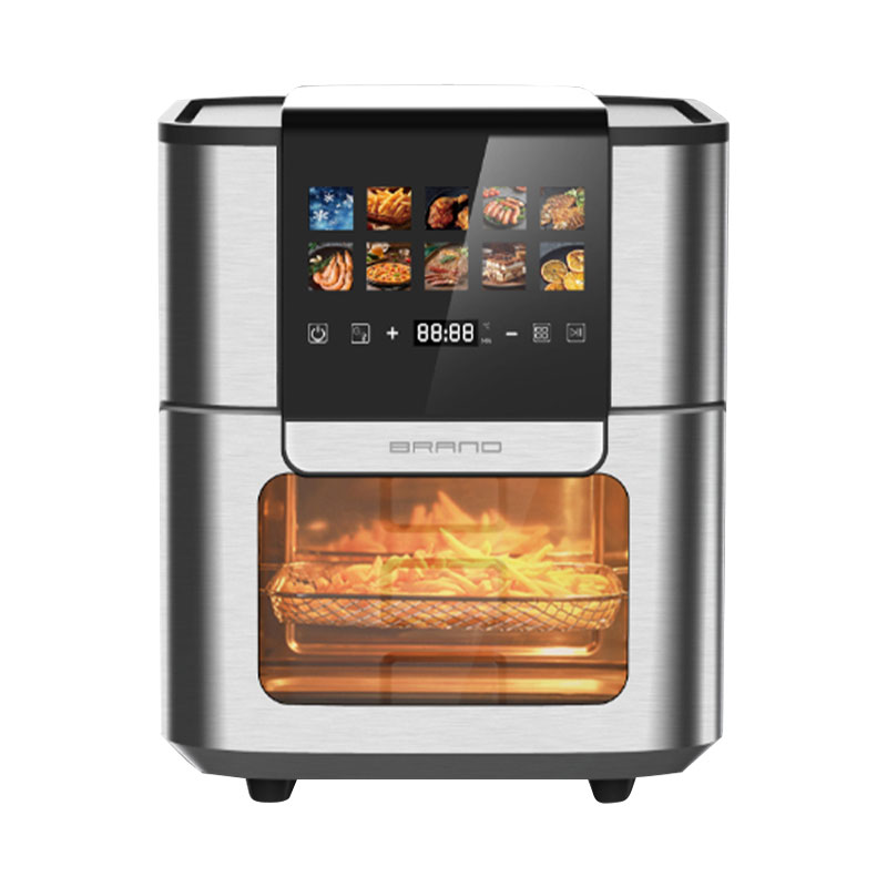 前置液晶触摸可视大容量方形多功能空气烤箱