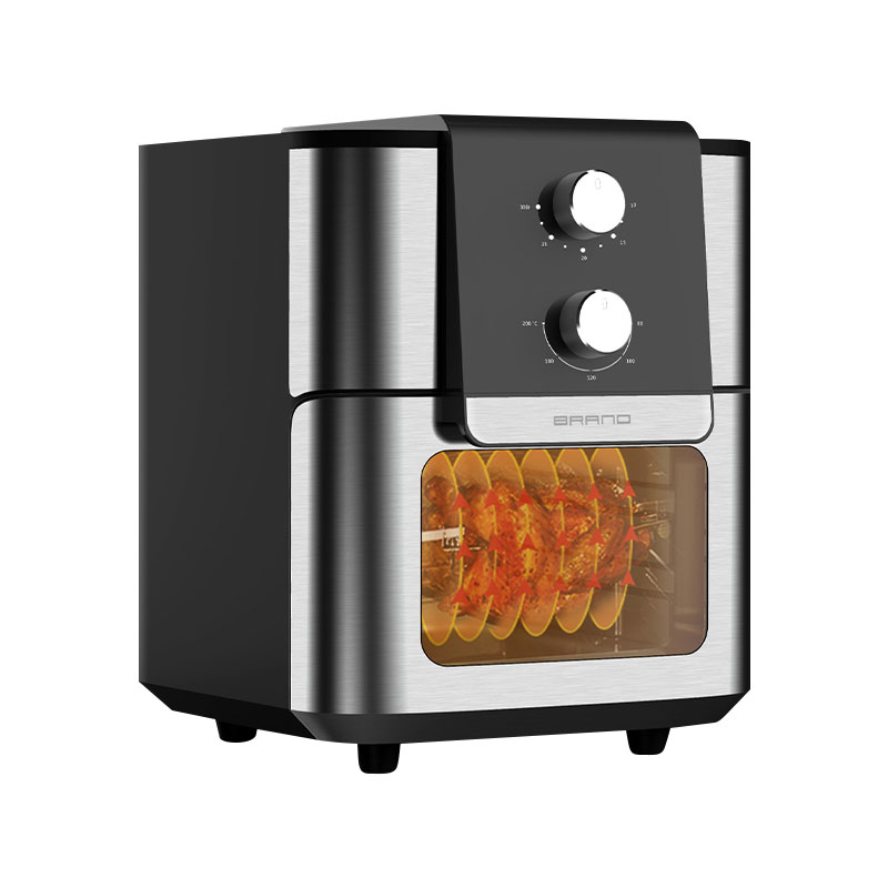 前置液晶触摸可视大容量方形多功能空气烤箱